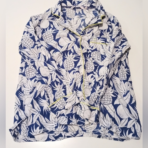 Victoria's Secret PJ Pajama Top Size S Fruits Print - Picture 1 of 4